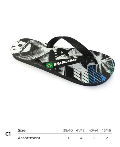 [CBP20MIX1039-46] Carton Brasileras Printed 20 Mix (Black, C1)