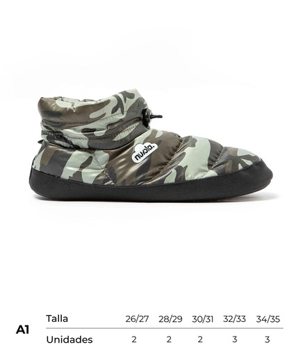[CNBHGCAM1626-35] Carton Nuvola Boot Home New Camouflage (Green, A1)