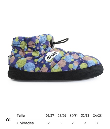 [CNBHGPR20PMP1926-35] Carton Nuvola Boot Home Printed 20 Pomp (Blue, A1)