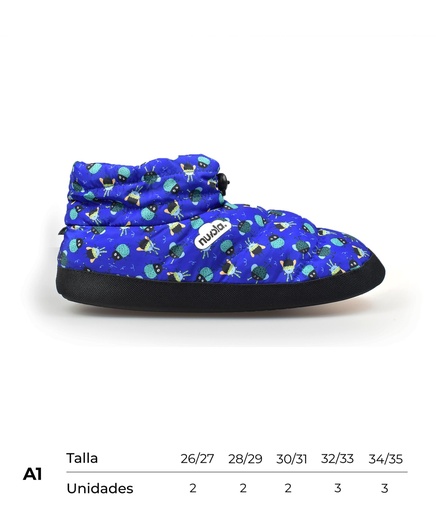 [CNBHGPR21BUG1926-35] Carton Nuvola Boot Home Printed 21 Bugs (Blue, A1)