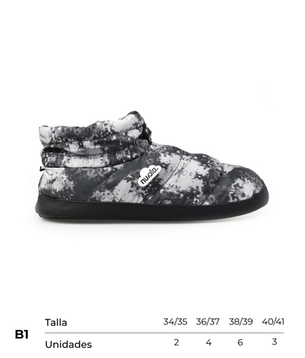[CNBHGPR21TEM1034-41] Carton Nuvola Boot Home Printed 21 Tempesta (Black, B1)