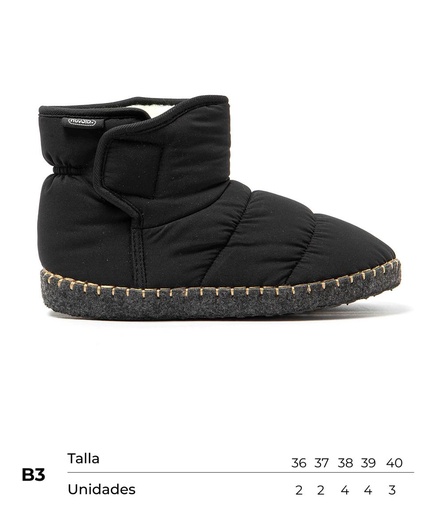 [CNBROD1036-40] Carton Nuvola Boot Road (Black, B3)