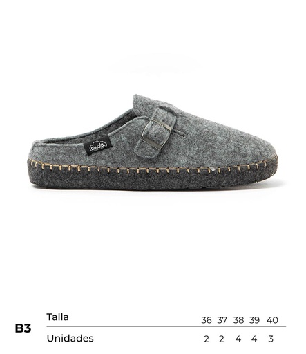 [CNBEL1736-40] Carton Nuvola Zueco Belt (Grey, B3)