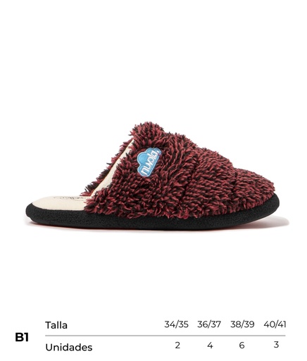 [CNZOC69534-41] Carton Nuvola Zueco Cloud Polar (Garnet, B1)